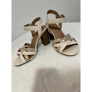 Torrid Strappy Block Heel Sandals Beige 11W